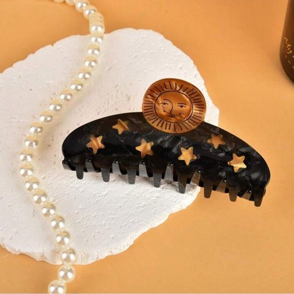 2/$30🌵 Sun Goddess Claw Clip Celestial Star Hair Accessory Acrylic NEW - Picture 9 of 10